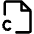 File C Icon from Phosphor Regular Set