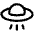 Flying Saucer Icon from Phosphor Regular Set | Free Download as SVG Vector and Transparent PNG | Streamline icons