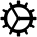 Gear Fine Icon from Phosphor Regular Set