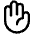 Download free Hand Palm PNG, SVG vector icon from Phosphor Regular set.