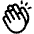 Hands Clapping Icon from Phosphor Regular Set | Free Download as SVG Vector and Transparent PNG | Streamline icons