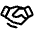 Download free Handshake PNG, SVG vector icon from Phosphor Regular set.