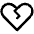 Heart Straight Break Icon from Phosphor Regular Set