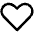 Heart Straight Icon from Phosphor Regular Set