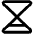 Hourglass Simple Low Icon from Phosphor Regular Set