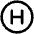 Letter Circle H Icon from Phosphor Regular Set