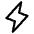 Lightning Icon from Phosphor Regular Set | Free Download as SVG Vector and Transparent PNG | Streamline icons