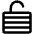 Lock Laminated Open Icon from Phosphor Regular Set | Free Download as SVG Vector and Transparent PNG | Streamline icons