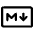 Markdown Logo Icon from Phosphor Regular Set