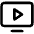 Monitor Play Icon from Phosphor Regular Set