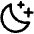 Moon Stars Icon from Phosphor Regular Set