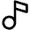 Music Note Icon from Phosphor Regular Set