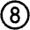 Number Circle Eight Icon from Phosphor Regular Set