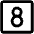 Number Square Eight Icon from Phosphor Regular Set