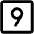 Number Square Nine Icon from Phosphor Regular Set