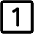 Number Square One Icon from Phosphor Regular Set