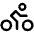 Person Simple Bike Icon from Phosphor Regular Set