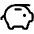 Piggy Bank Icon from Phosphor Regular Set | Free Download as SVG Vector and Transparent PNG | Streamline icons