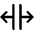 Split Horizontal Icon from Phosphor Regular Set
