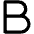 Text B Icon from Phosphor Regular Set