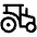 Tractor Icon from Phosphor Regular Set | Free Download as SVG Vector and Transparent PNG | Streamline icons