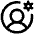 User Circle Gear Icon from Phosphor Regular Set