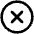 X Circle Icon from Phosphor Regular Set