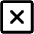 X Square Icon from Phosphor Regular Set