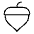 Download free Acorn Thin PNG, SVG vector icon from Phosphor Thin set.