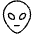 Alien Thin Icon from Phosphor Thin Set