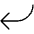 Arrow Bend Down Left Thin Icon from Phosphor Thin Set