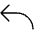 Arrow Bend Up Left Thin Icon from Phosphor Thin Set