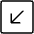 Arrow Square Down Left Thin icon - Free transparent PNG, SVG. No sign up needed.