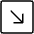 Arrow Square Down Right Thin Icon from Phosphor Thin Set