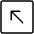 Arrow Square Up Left Thin Icon from Phosphor Thin Set