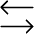 Arrows Left Right Thin Icon from Phosphor Thin Set