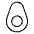 Avocado Thin Icon from Phosphor Thin Set