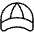 Baseball Cap Thin Icon from Phosphor Thin Set