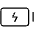 Battery Charging Thin Icon from Phosphor Thin Set