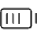 Battery High Thin Icon from Phosphor Thin Set