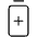 Battery Plus Vertical Thin Icon from Phosphor Thin Set | Free Download as SVG Vector and Transparent PNG | Streamline icons