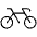 Bicycle Thin Icon from Phosphor Thin Set