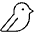 Download free Bird Thin PNG, SVG vector icon from Phosphor Thin set.