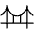 Bridge Thin Icon from Phosphor Thin Set