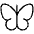 Butterfly Thin Icon from Phosphor Thin Set