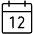 Calendar Thin Icon from Phosphor Thin Set