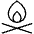 Campfire Thin Icon from Phosphor Thin Set