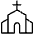 Church Thin Icon from Phosphor Thin Set