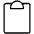 Clipboard Thin Icon from Phosphor Thin Set