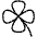 Clover Thin Icon from Phosphor Thin Set